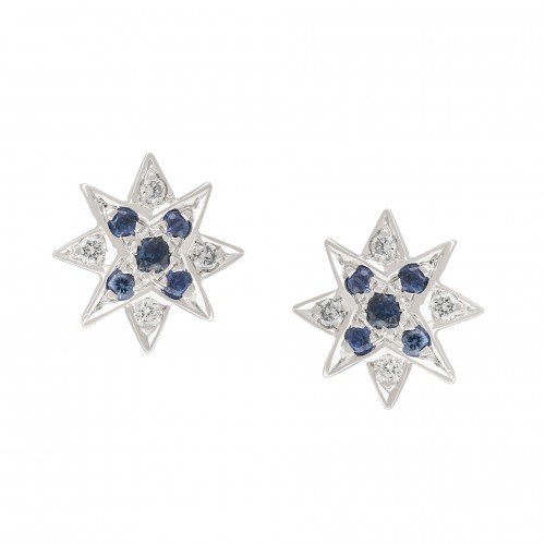 BLUE SAPPHIRE  EARRING _ BSE 2